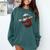 Dominican Republic Santa Christmas Baseball Beisbol Comfort Colors Sweatshirt Chalky Mint