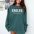 Eagles Baseball Inspired Comfort Colors Sweatshirt Chalky Mint Eagles Baseball Inspired Comfort Colors Sweatshirt Chalky Mint