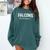 Falcons Baseball Inspired Comfort Colors Sweatshirt Chalky Mint Falcons Baseball Inspired Comfort Colors Sweatshirt Chalky Mint