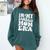 Family Mama In My Baseball Mom Era Comfort Colors Sweatshirt Chalky Mint