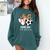 Game Day Vibes Soccer Baseball Mom Heart Comfort Colors Sweatshirt Chalky Mint