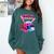 Game Kindergarten Baseball Ice Cream Drip On Back To School Comfort Colors Sweatshirt Chalky Mint