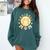 Groovy Retro Floral Happy Smiling Face Baseball Mom Comfort Colors Sweatshirt Chalky Mint Groovy Retro Floral Happy Smiling Face Baseball Mom Comfort Colors Sweatshirt Chalky Mint