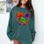 Halloween Baseball Ice Cream Drip Boys Girls Youth Comfort Colors Sweatshirt Chalky Mint