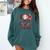 Happy 101 Days Of School Baseball Sports 100th Day Comfort Colors Sweatshirt Chalky Mint