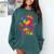 My Heart Is On That Field Cute Baseball Mom Women Comfort Colors Sweatshirt Chalky Mint