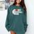 I Heart Hot Baseball Moms Comfort Colors Sweatshirt Chalky Mint