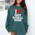 I Heart Love Hot Baseball Moms MILF Cougar Older Woman Comfort Colors Sweatshirt Chalky Mint