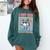 I Hit 100 Days Of School Baseball Ice Cram Drip 100th Boys Comfort Colors Sweatshirt Chalky Mint