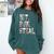 Hit Run Steal Baseball Mom For Women Baseball Comfort Colors Sweatshirt Chalky Mint