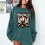 Home Run Baseball Mom Comfort Colors Sweatshirt Chalky Mint