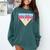Ice Cream Baseball Cone Dripping Sprinkles Kids Boys Summer Premium Tri-Blend Comfort Colors Sweatshirt Chalky Mint
