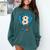 Ice Cream Baseball Glove 8th Birthday Edition Comfort Colors Sweatshirt Chalky Mint Ice Cream Baseball Glove 8th Birthday Edition Comfort Colors Sweatshirt Chalky Mint