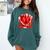 Ice Cream Drip Heart Valentines Day Baseball Boys Youth Kids Comfort Colors Sweatshirt Chalky Mint Ice Cream Drip Heart Valentines Day Baseball Boys Youth Kids Comfort Colors Sweatshirt Chalky Mint