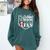 I'm Not Just His Mom I'm His One Fan Proud Baseball Mom Comfort Colors Sweatshirt Chalky Mint