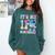 It's My 11th Birthday Baseball Ice Cream Drip Theme Comfort Colors Sweatshirt Chalky Mint