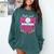Just A Good Mom With A Baseball Bat Baseball Mom Comfort Colors Sweatshirt Chalky Mint
