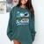 Kid 100 Days Of School Drip Baseball Ice Cream 100th Day Boy Comfort Colors Sweatshirt Chalky Mint