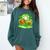 Kids St Patricks Day Shamrock Basketball Baseball Football Comfort Colors Sweatshirt Chalky Mint