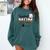Leopard Baseball Mom Mama Mommy Sport Comfort Colors Sweatshirt Chalky Mint