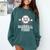 Leopard Baseball Vibes Game Day Softball Life Mom Comfort Colors Sweatshirt Chalky Mint