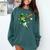 Leprechaun Play Baseball St Patrick's Day Men Kid Boys Comfort Colors Sweatshirt Chalky Mint