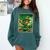 Leprechaun Playing Baseball Japanese Art St Patricks Day Comfort Colors Sweatshirt Chalky Mint
