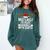 Most Likely To Play Baseball With Santa Christmas Baseball Comfort Colors Sweatshirt Chalky Mint