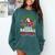 Most Likely To Play Baseball With Santa Christmas Pajamas Comfort Colors Sweatshirt Chalky Mint