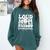 Loud Baseball Mom Builds Character Comfort Colors Sweatshirt Chalky Mint