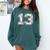 Lucky Number 13 Baseball Mom Baseball Number 13 Lucky 13 Comfort Colors Sweatshirt Chalky Mint Lucky Number 13 Baseball Mom Baseball Number 13 Lucky 13 Comfort Colors Sweatshirt Chalky Mint