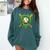 Lucky Shamrock Baseball Gloves Drip St Patrick's Day Boys Comfort Colors Sweatshirt Chalky Mint