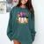 Mardi Gras Baseball Jester Hat Fleur De Lis Boys Girls Kids Comfort Colors Sweatshirt Chalky Mint