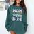 Mom Of The Birthday Boy Baseball Ice Cream Drip Matching Comfort Colors Sweatshirt Chalky Mint