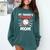 Mother's Day Baseball Mom Comfort Colors Sweatshirt Chalky Mint