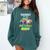 Nanny Of The Birthday Boy Baseball Football Colorful Comfort Colors Sweatshirt Chalky Mint