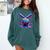Neon Dripping Baseball And Bats Colorful Sports Art Comfort Colors Sweatshirt Chalky Mint