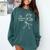 No Baseball Game Today Sad Stickfigure Baseball Player Comfort Colors Sweatshirt Chalky Mint