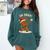 Oh Snap Gingerbreadman Baseball Christmas Men Boys Toddlers Comfort Colors Sweatshirt Chalky Mint
