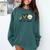 Peace Love Baseball Lover Motif For Women Pink Baseball Mom Comfort Colors Sweatshirt Chalky Mint