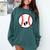 Pregnant Baseball Mom Pregnancy Announcement Baby Feet Belly Comfort Colors Sweatshirt Chalky Mint