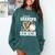 Proud Grandpa Of A 2026 Senior Baseball Graduation Leopard Comfort Colors Sweatshirt Chalky Mint