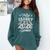 Proud Granny Of A 2026 Senior Baseball Graduate Comfort Colors Sweatshirt Chalky Mint