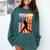 Retro Baseball Drip Boys Ice Cream Patriotic American Flag Comfort Colors Sweatshirt Chalky Mint