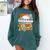 Retro Groovy Baseball Mom Family Matching Women Comfort Colors Sweatshirt Chalky Mint