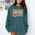 Weekends Coffee Baseball Retro Vibes Comfort Colors Sweatshirt Chalky Mint