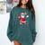 Santa Baseball Christmas Pajamas Xmas Men Kids Boys Comfort Colors Sweatshirt Chalky Mint