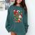 Santa Baseball Football Soccer Pajamas Ho Ho Christmas Xmas Comfort Colors Sweatshirt Chalky Mint Santa Baseball Football Soccer Pajamas Ho Ho Christmas Xmas Comfort Colors Sweatshirt Chalky Mint