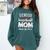 Senior Baseball Mom Class Of 2024 Baseball Senior Night Comfort Colors Sweatshirt Chalky Mint