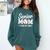 Senior Mom Class Of 2026 Baseball Retro Mom Graduation 2026 Comfort Colors Sweatshirt Chalky Mint